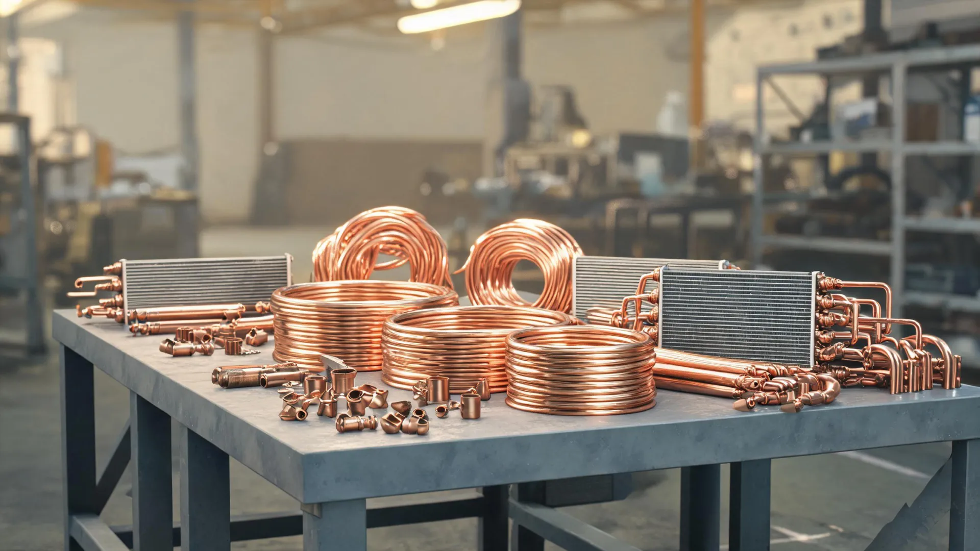 Copper tube for heat transfer assemblies